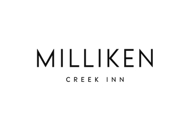 Milliken Creek Inn wordmark in black on white
