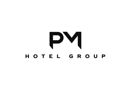 PM Hotel Group logo in black on white