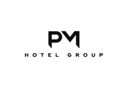 PM Hotel Group logo in black on white