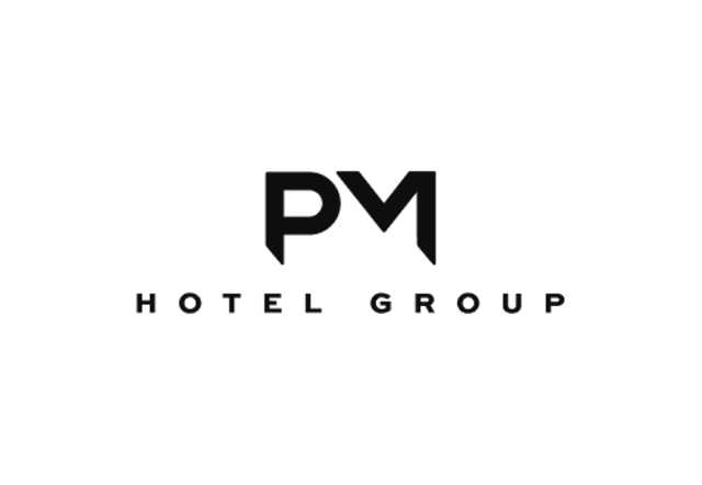 PM Hotel Group logo in black on white