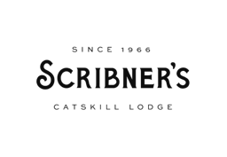 Scribner's Catskill Lodge wordmark in black on white