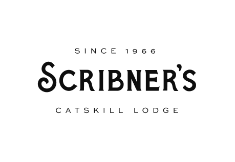 Scribner's Catskill Lodge wordmark in black on white
