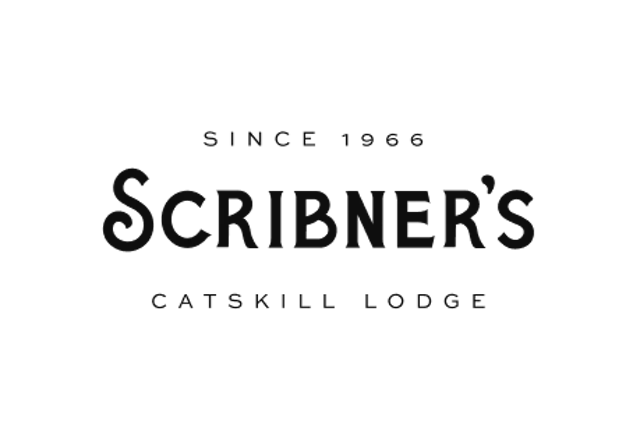 Scribner's Catskill Lodge wordmark in black on white
