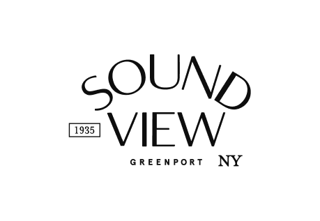 Sound View Greenport NY logo in black on white