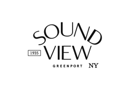 Sound View Greenport NY logo in black on white