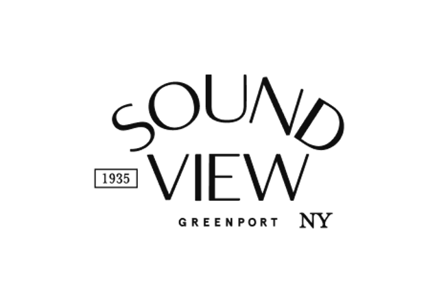 Sound View Greenport NY logo in black on white