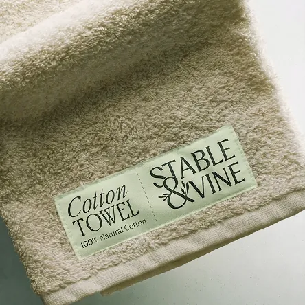 Green cotton towel