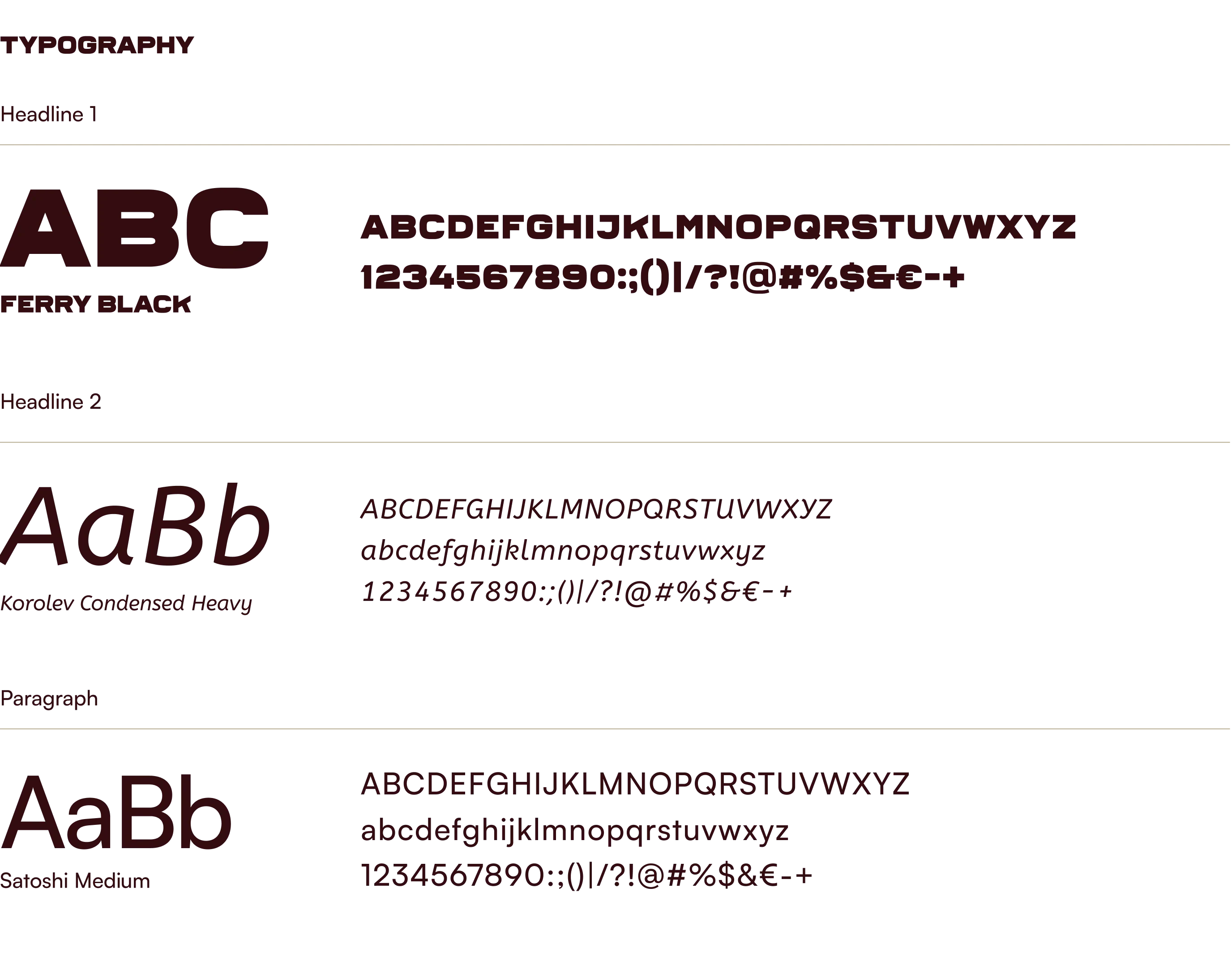 Examples of typography styles for Chicken Station's brand.