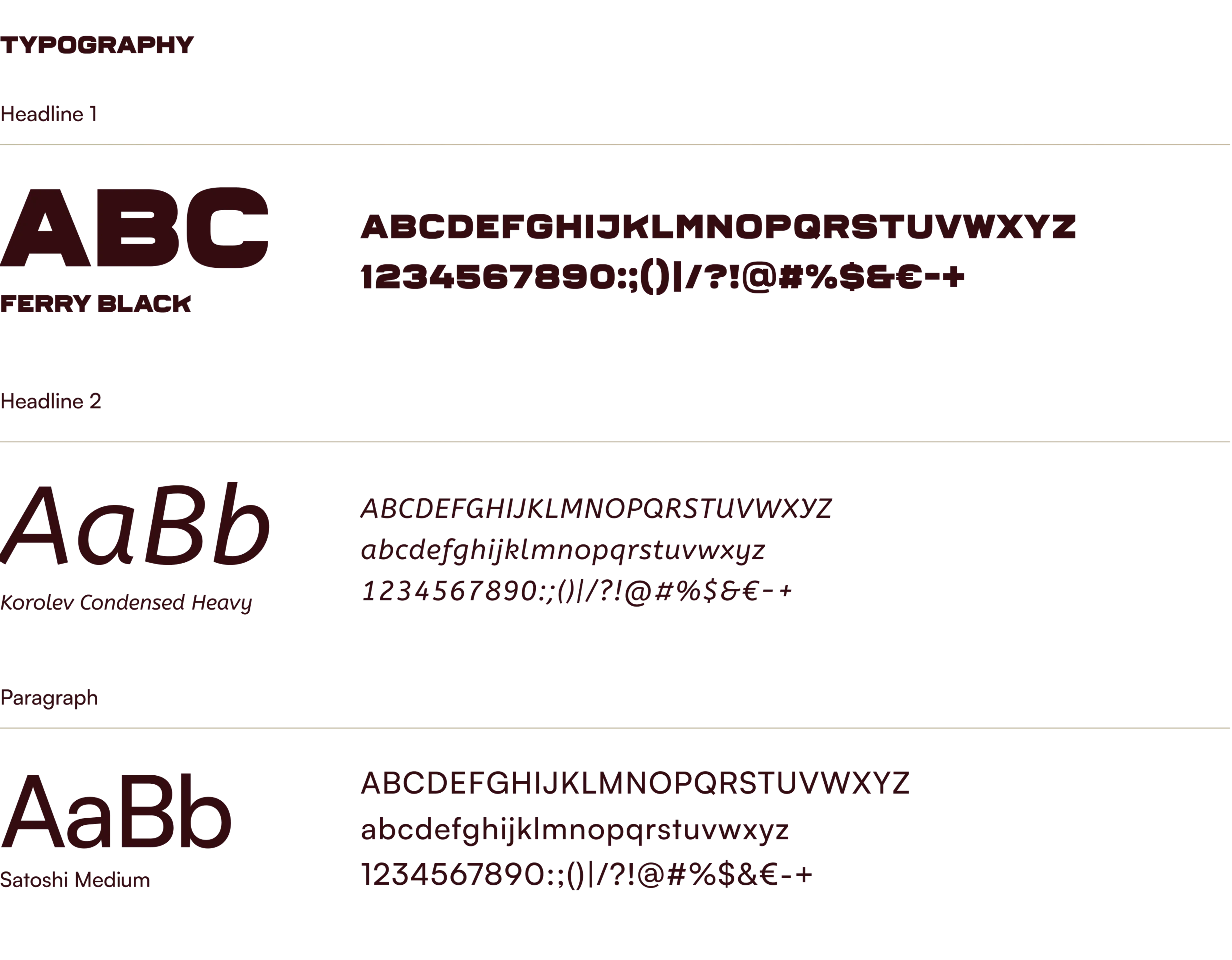 Examples of typography styles for Chicken Station's brand.