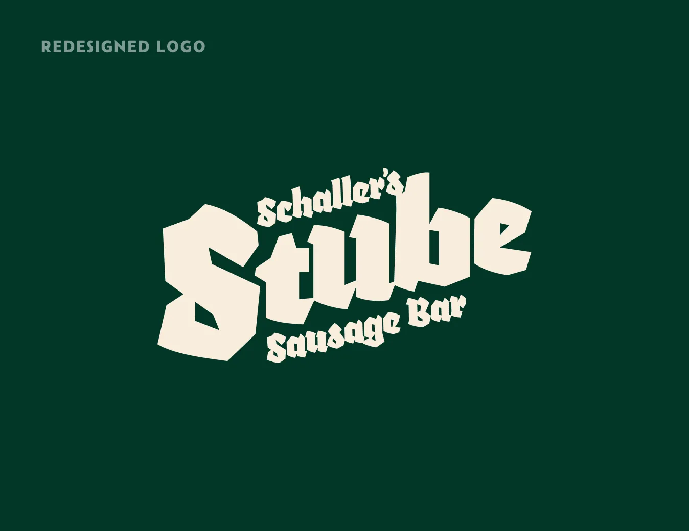 Schaller's Stube redesigned wordmark logo