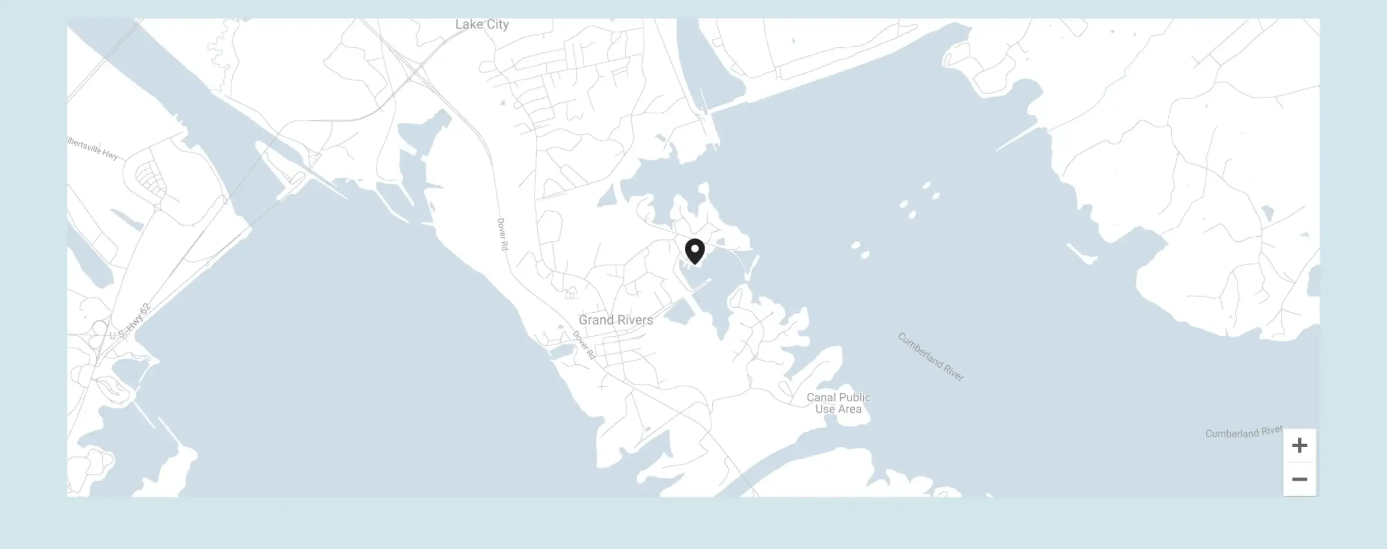 Green Turtle Bay Resort and Marina contact us map section mockup
