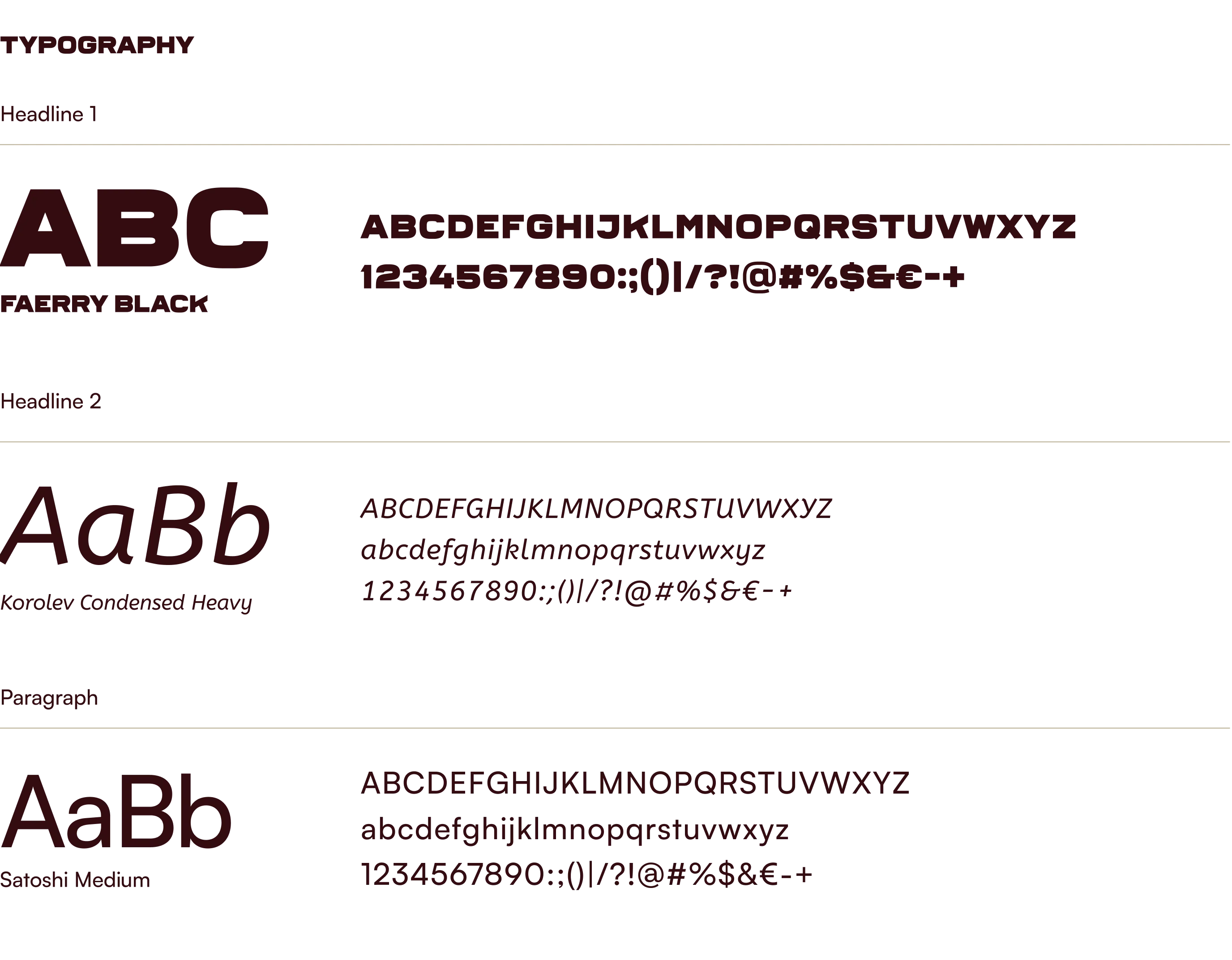 Typographic system of Chicken Station.