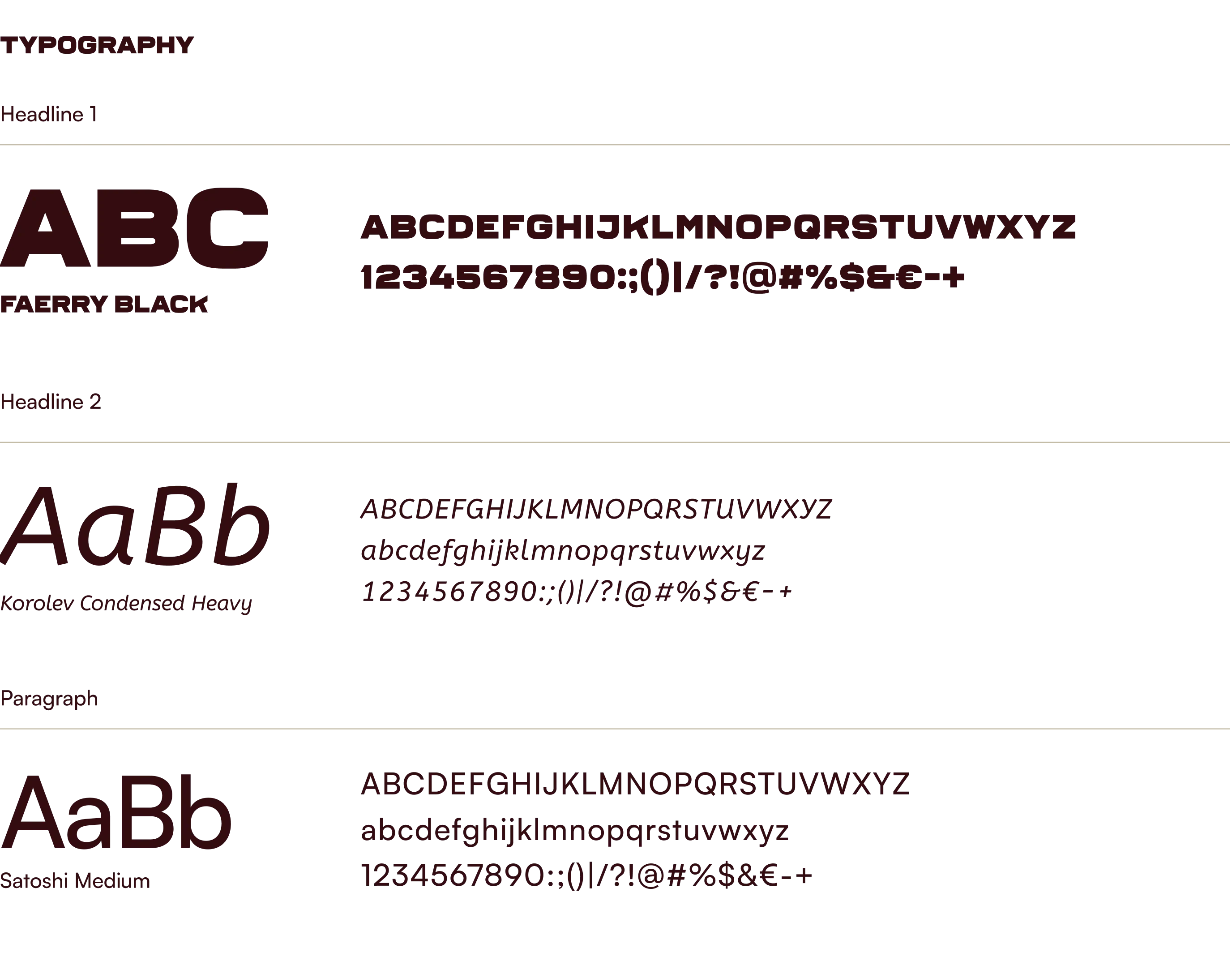 Typographic system of Chicken Station.