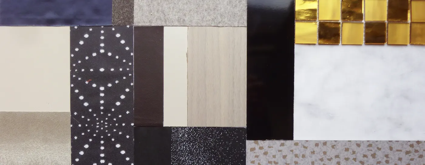 Pallet of materials, Sofitel Arc de Triomphe hotel, Paris.