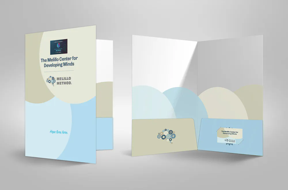 branded folder for Dr. Robert Melillo