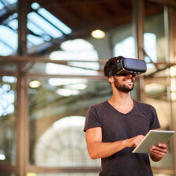 man with vr headset man with vr headset