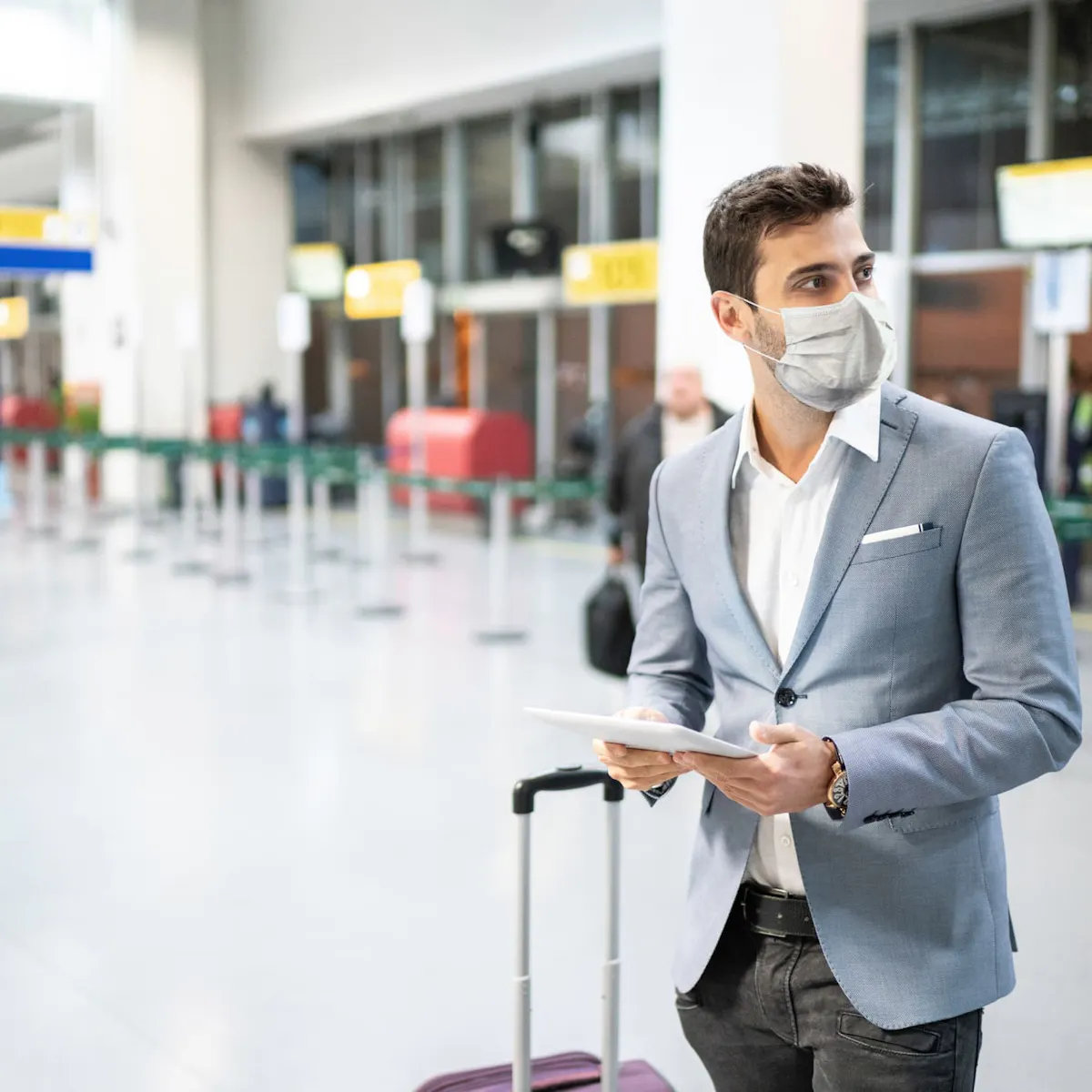 man in a airport man in a airport