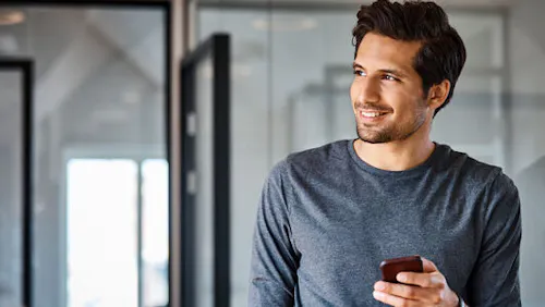 man with a blue t shirt man with a blue t shirt
