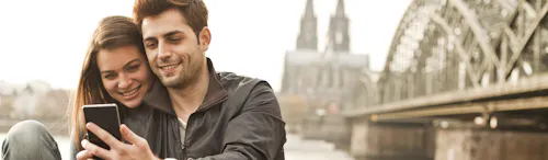 couple on a bridge couple on a bridge