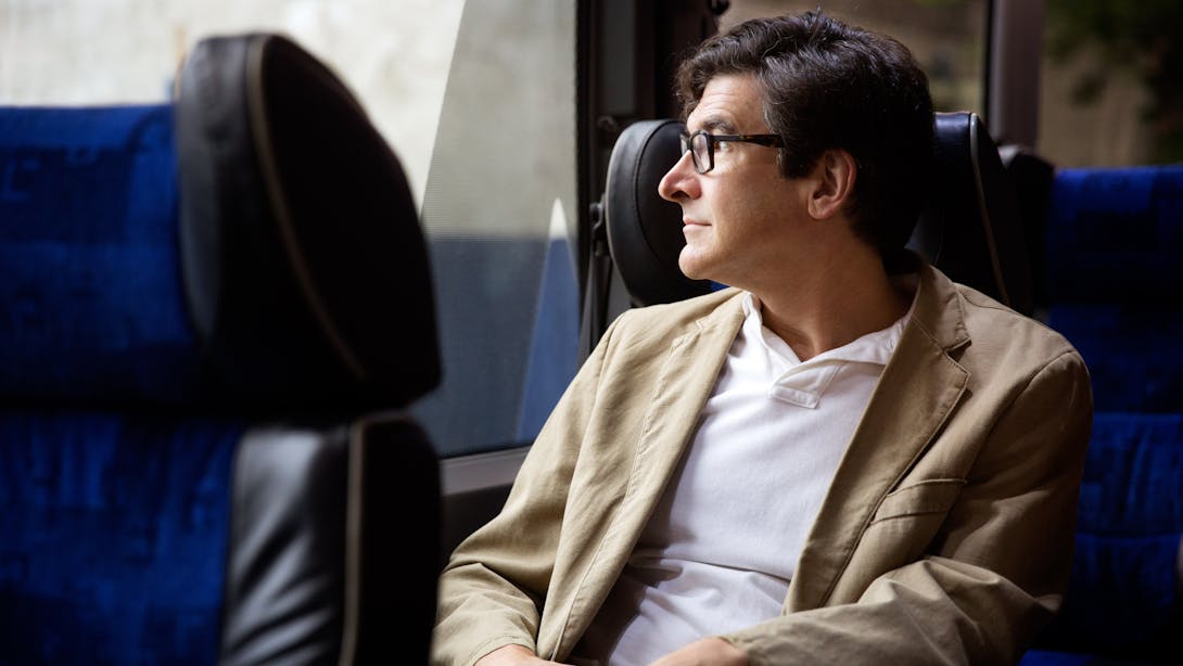 Man in a bus Man in a bus