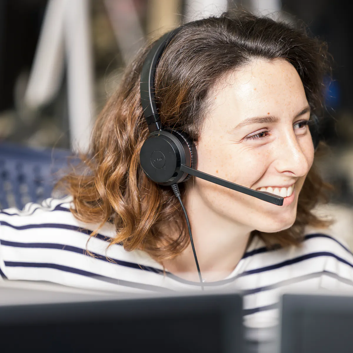 one women is on the call one women is on the call