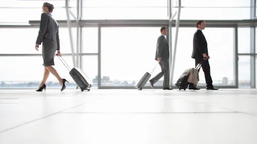 travel business in an airport travel business in an airport