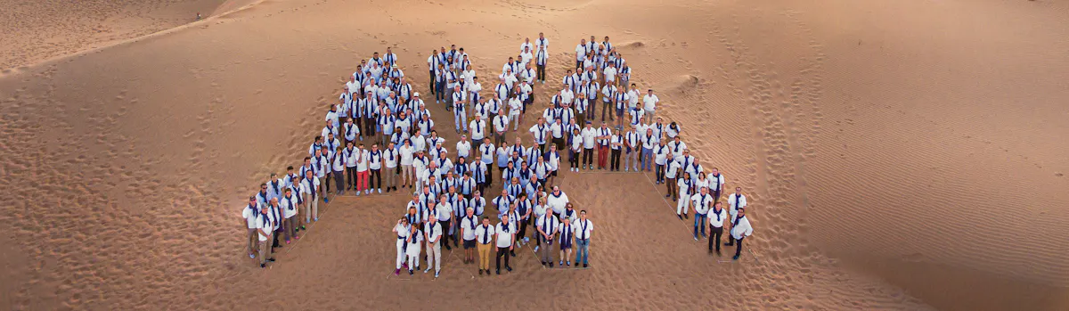 axa employees in the desert