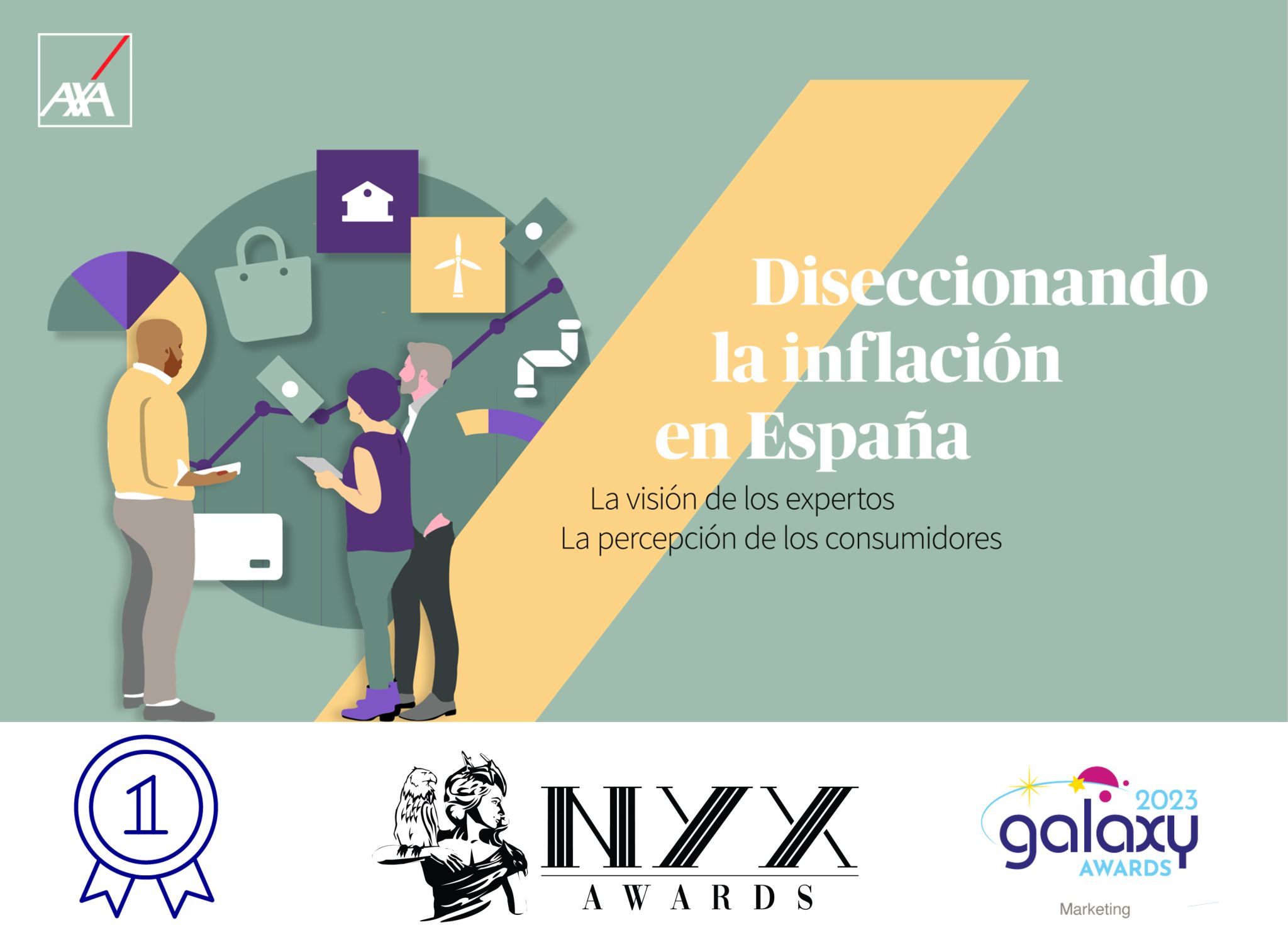 axa partners galardonada con dos premios internacionales por su estudio sobre la inflación en  españa