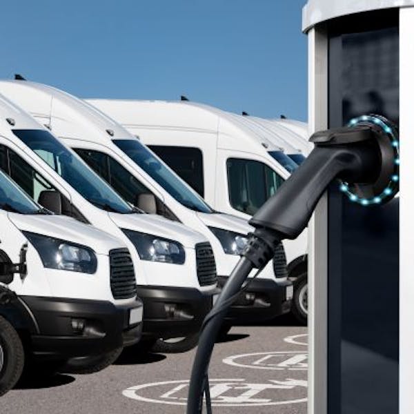 Electric charging point and vans