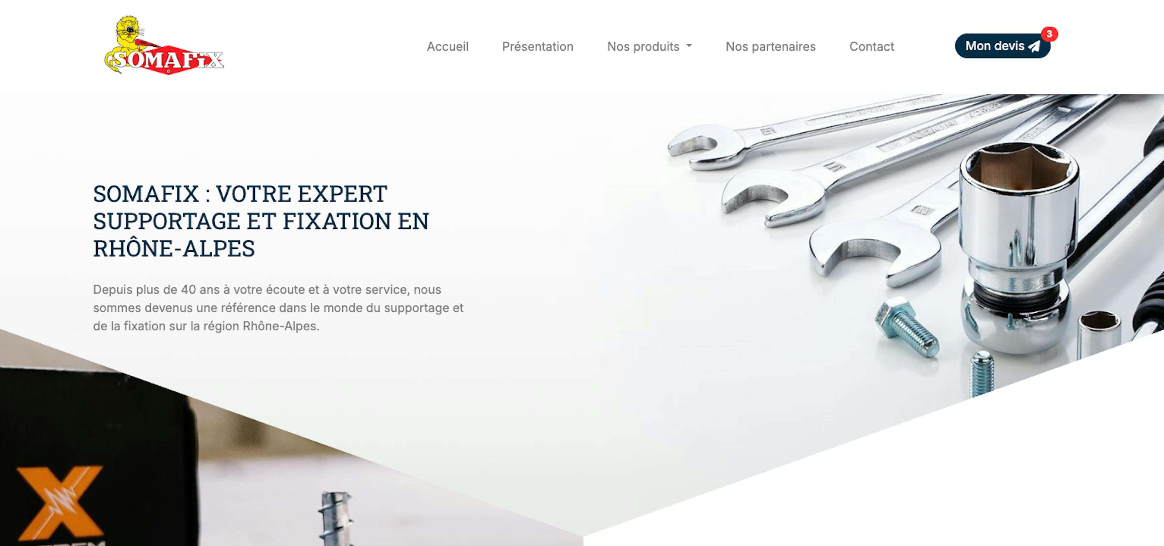 Page d'accueil Somafix