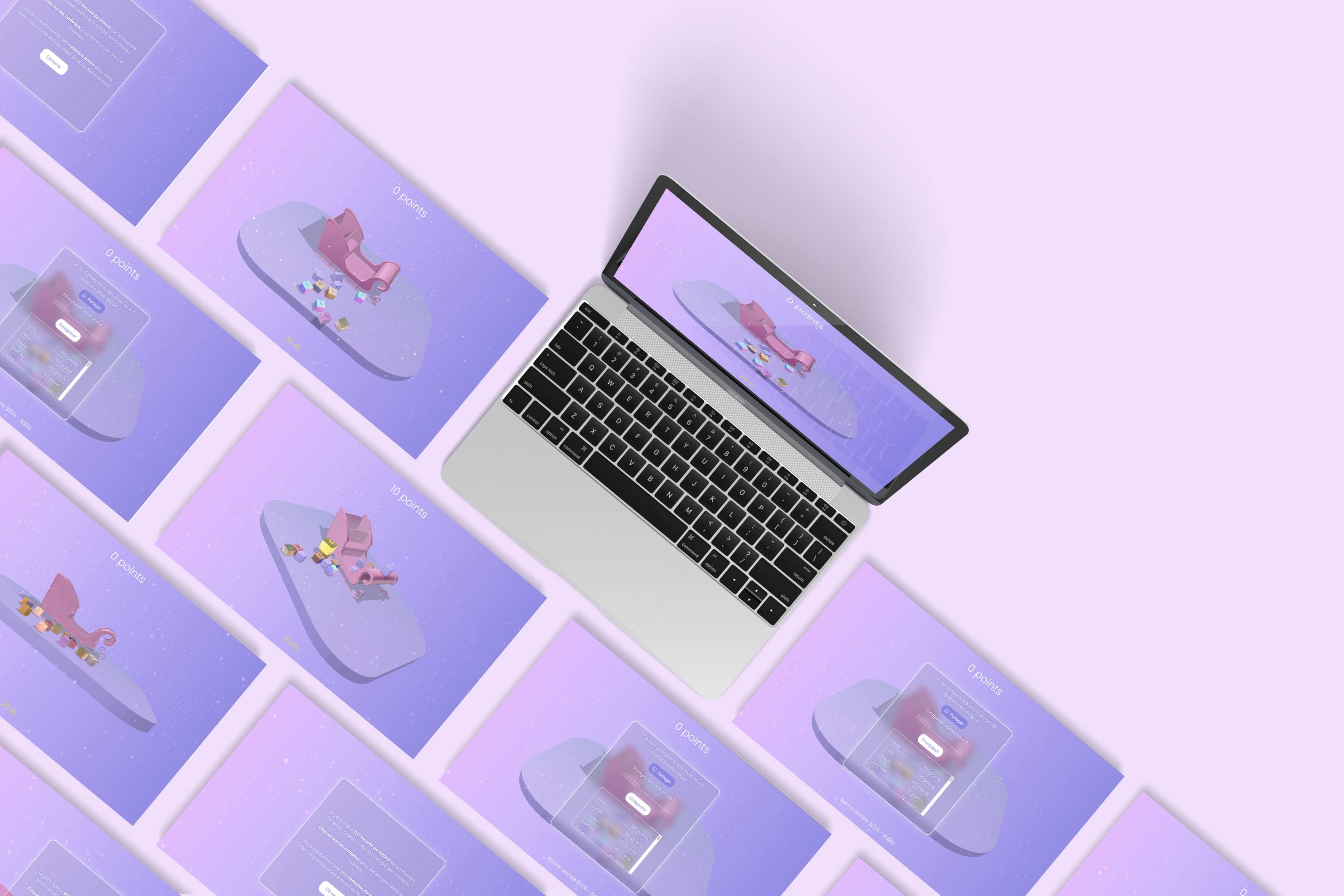 Mockup des voeux 2024 Aality