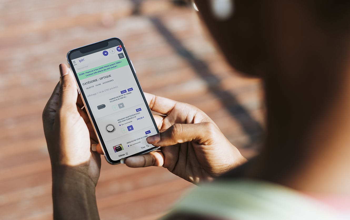 Photo d'utilisation du site mobile IPLN