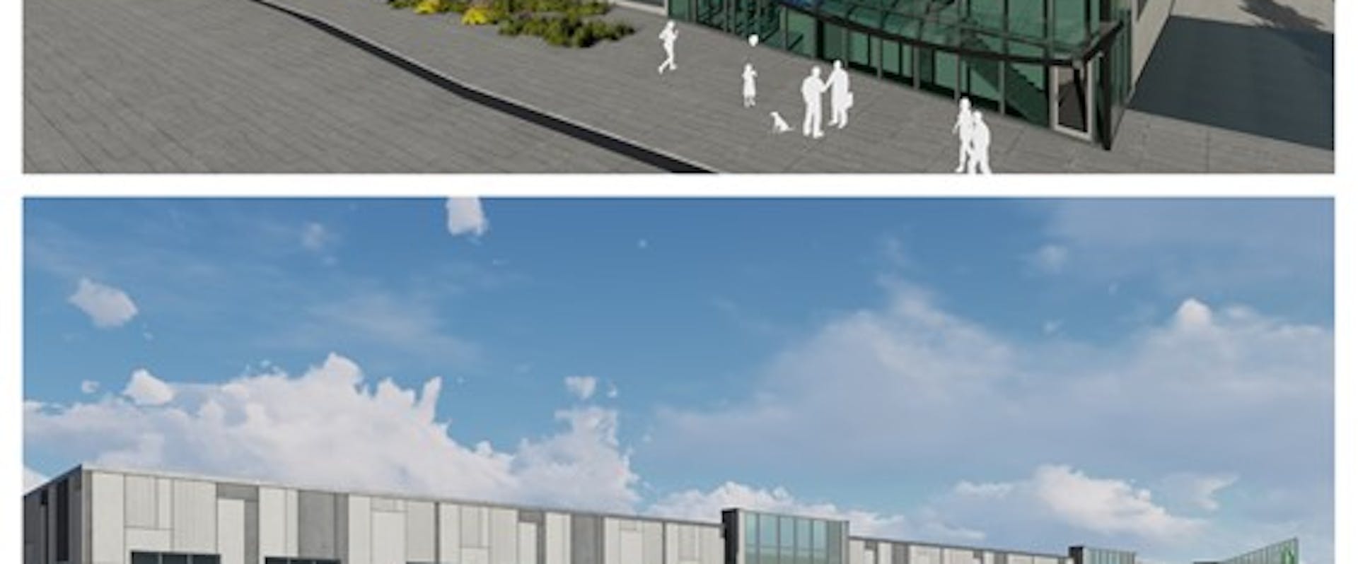 Rendering of AbCellera’s GMP Facility at 900-Block Evans Avenue. Images provided by Chernoff Thompson Architects