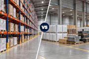 Almacenamiento en racks vs. almacenamiento en piso: ¿Cuándo se utiliza cada uno?