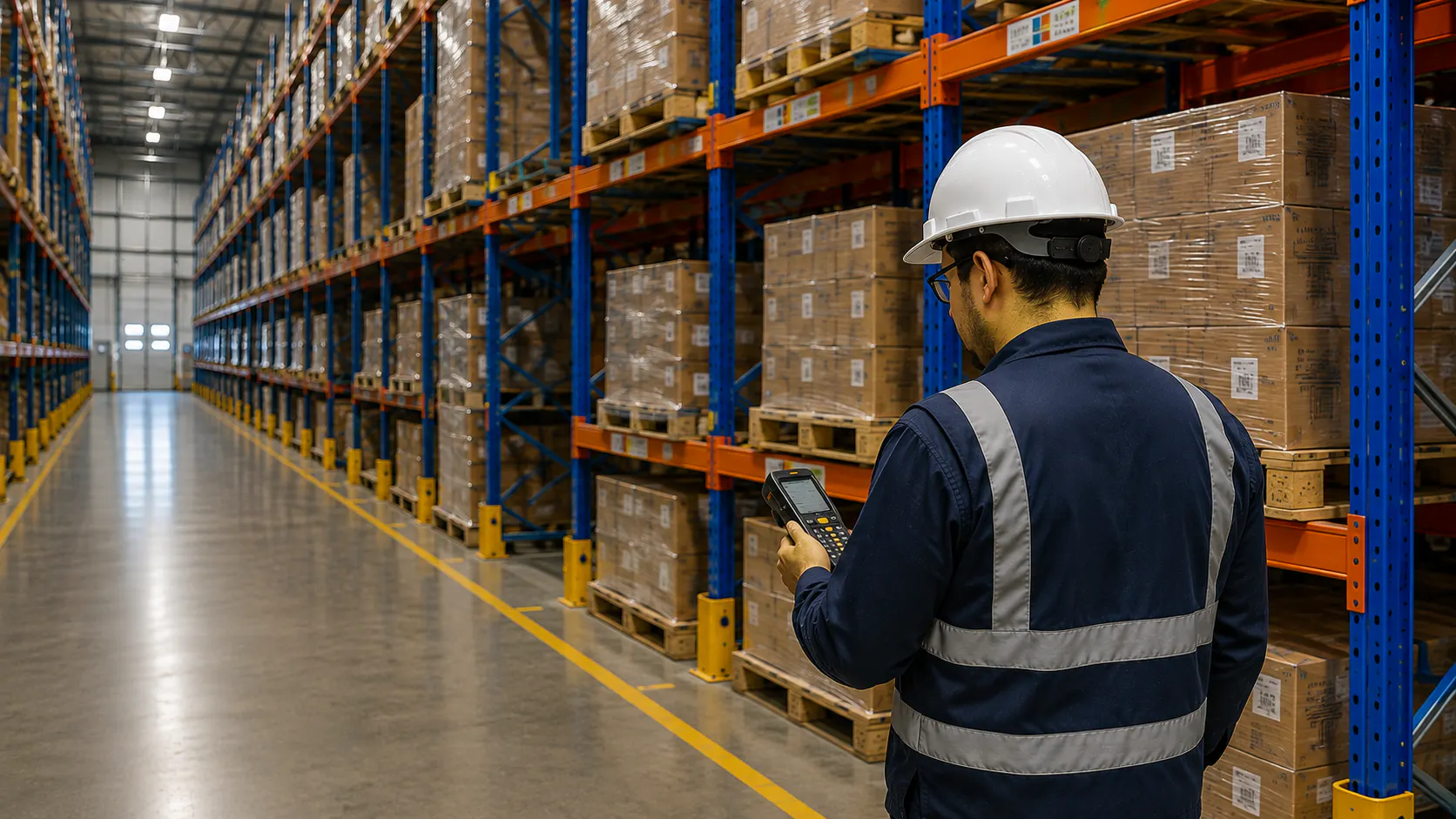 ¿Cómo funciona el control de inventario en un depósito industrial?