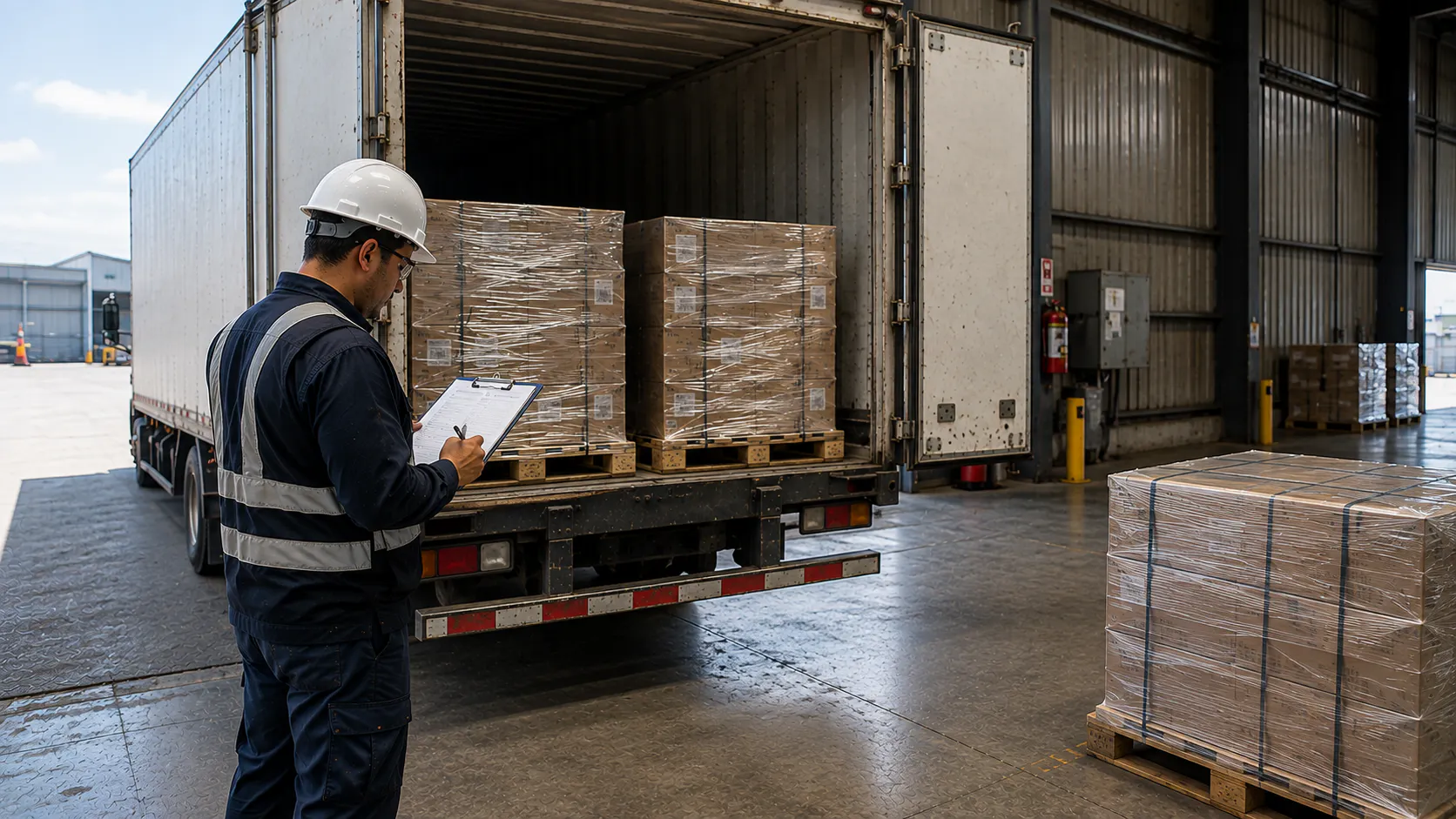¿Cómo funciona la recepción de mercadería en un depósito industrial?