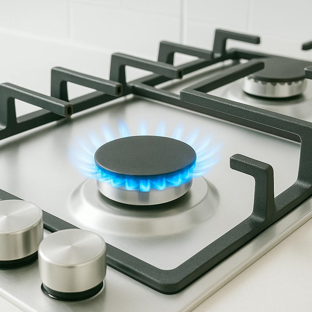 Modern Gas Hob in Kitchen in Edinburgh
