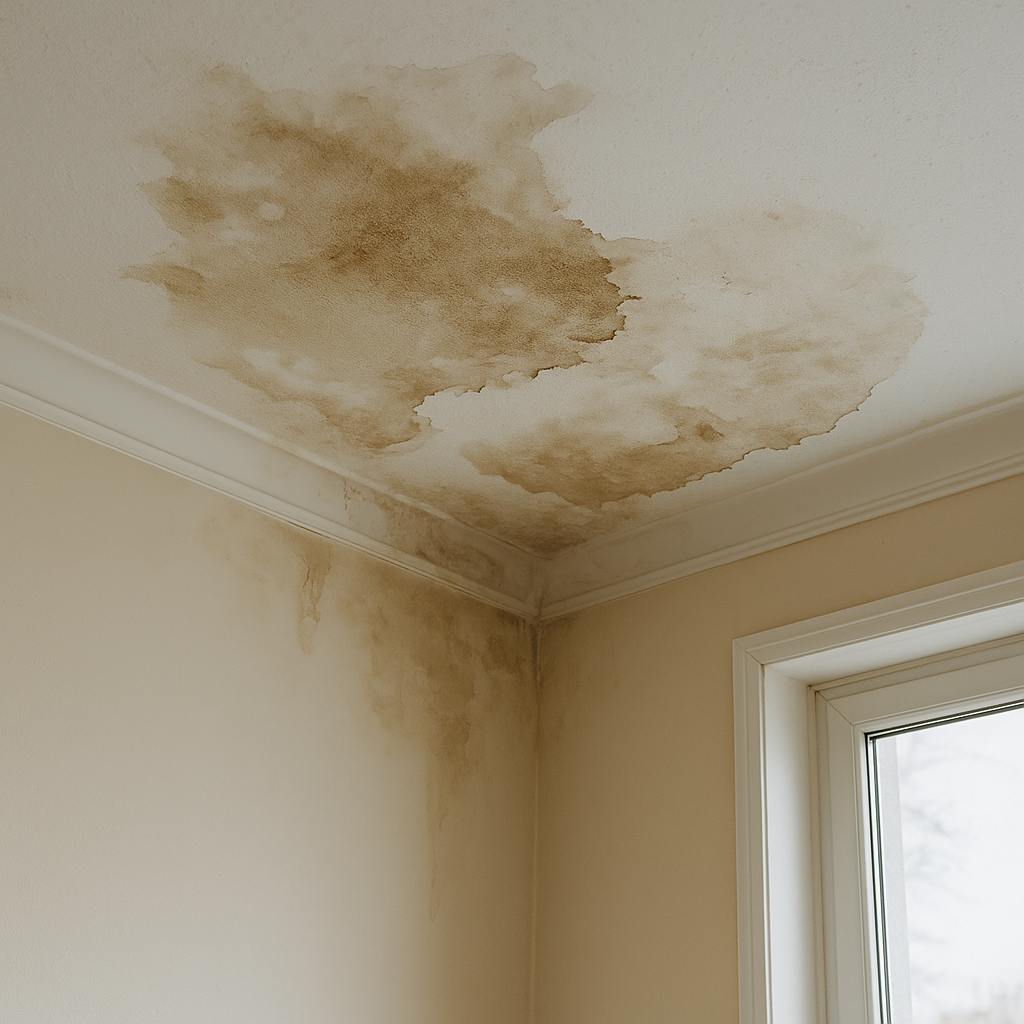 Water damaged ceiling in Edinburgh
