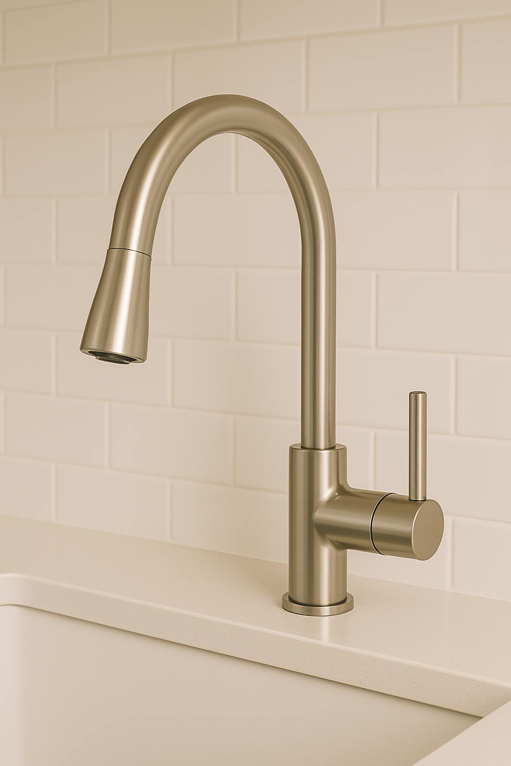 Modern Kitchen Tap Installed in a Home in Edinburgh