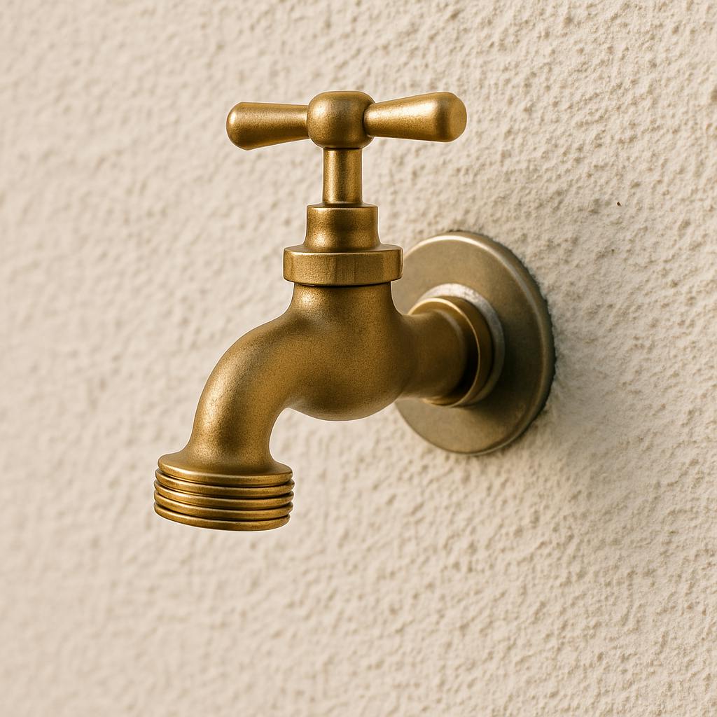 Outdoor Garden Tap Installation on a Property in Edinburgh