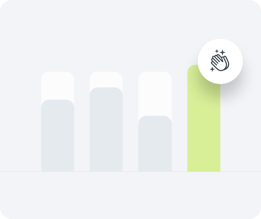 Graph with icon representing Abler Accounting’s KPI tools