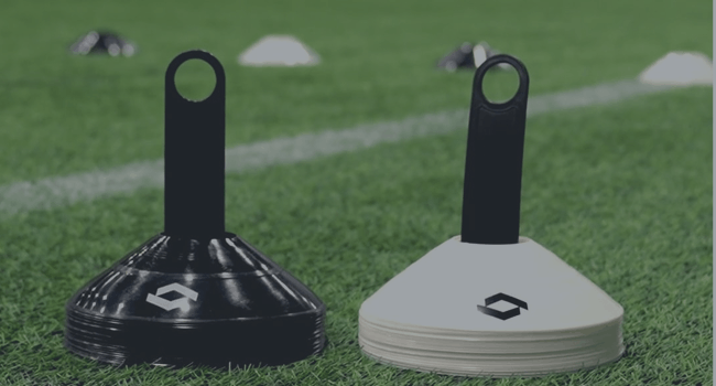 Cones with the Abler logo