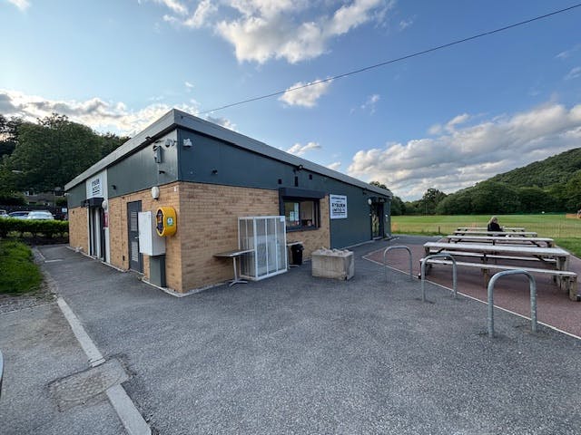 The pitch and clubhouse of Ryburn United