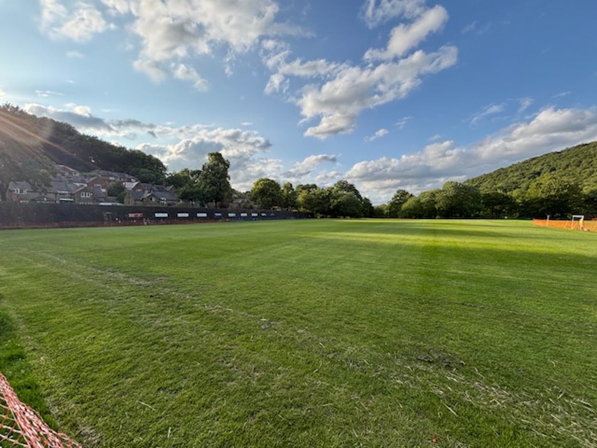 The grass field that Ryburn United plays on