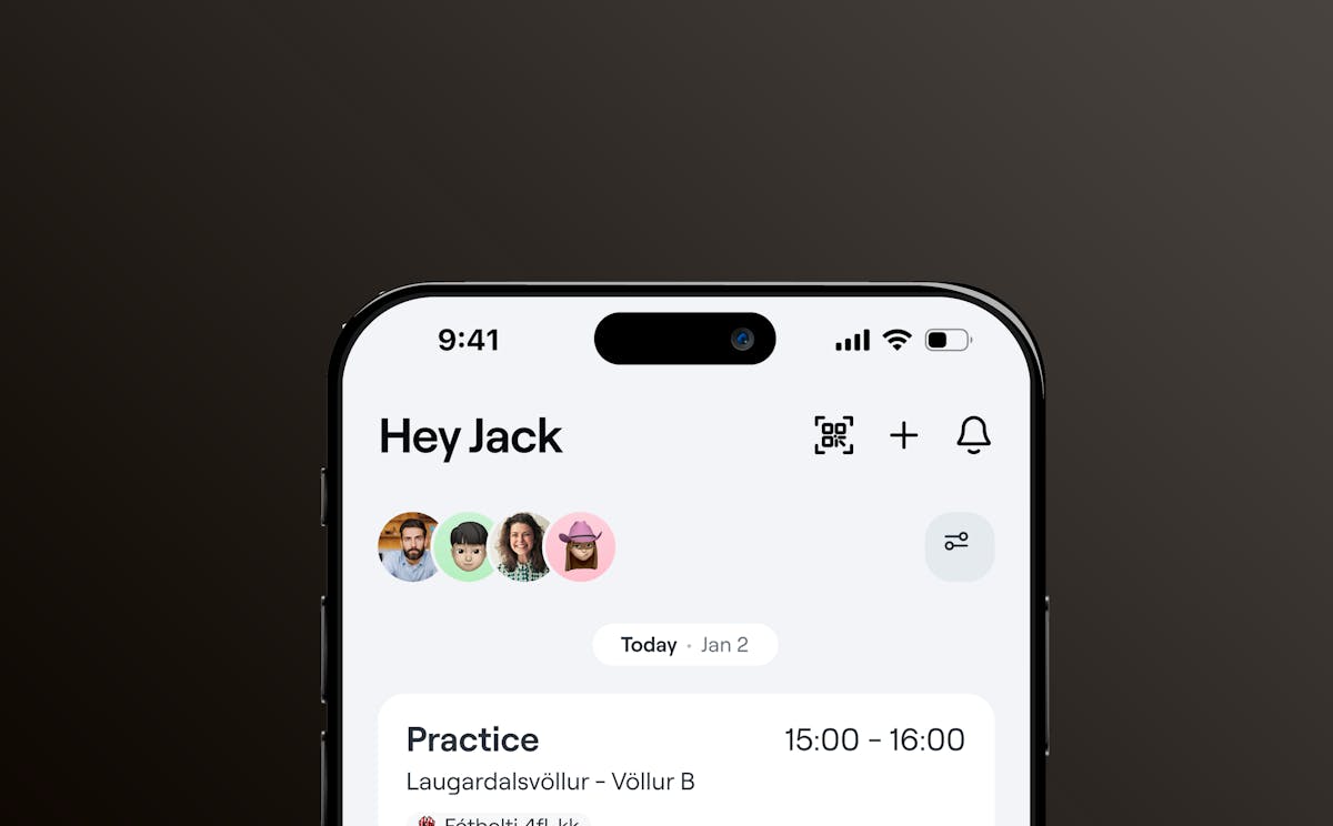 QR code displayed in the Abler App
