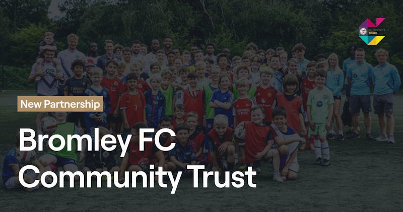 Bromley FC Community Trust branding with Abler logo, representing partnership to manage extensive community programmes across Bromley.