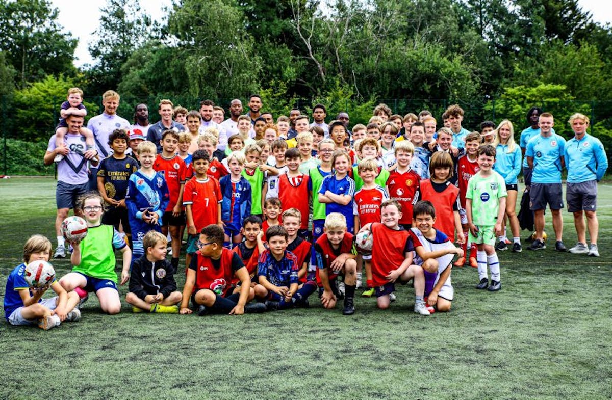 Kids and staff enjoying one of the many activities supported by Bromley FC Community Trust