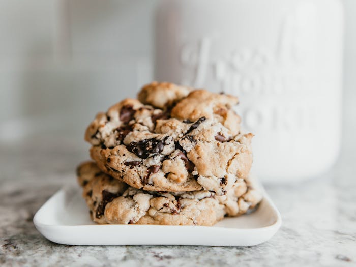 Plate of tasty looking cookies