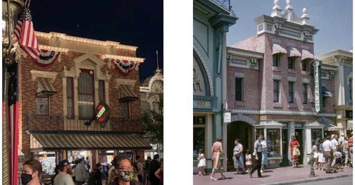 Disneyland Main Street building pictures from this month's riddle contest
