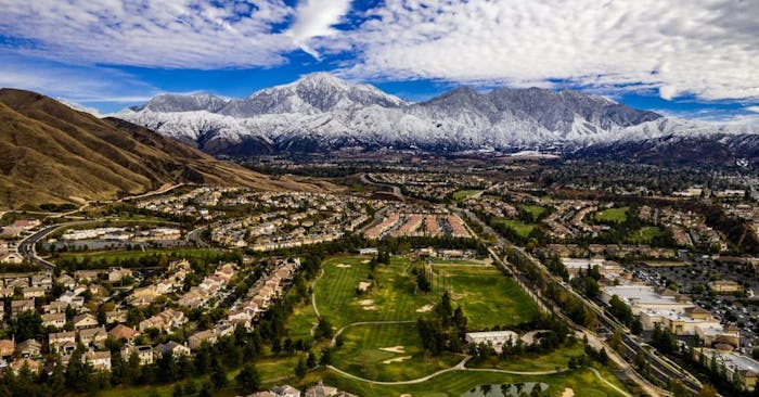 Sky shot of Yucaipa Valley